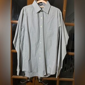 NWOT Arrow Men's Striped Gray and Black Dress Shirt